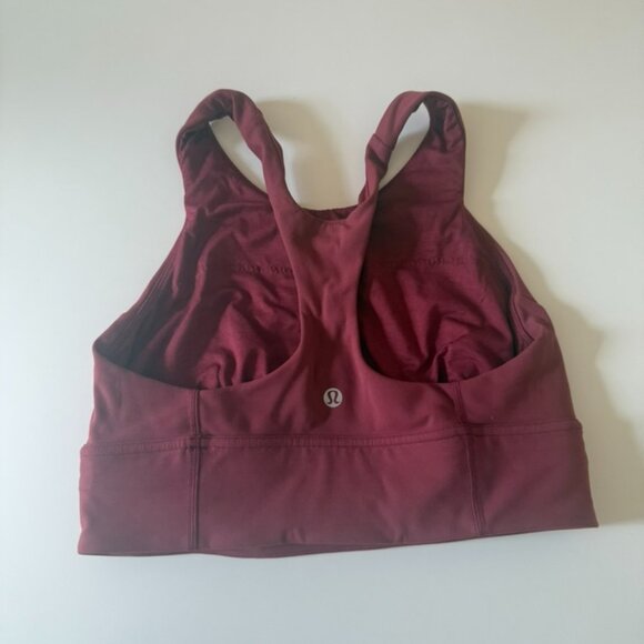 Lululemon Wunder Train Longline Bra *Medium Support, C/D Cup - 8 Mulled Wine - Picture 4 of 4